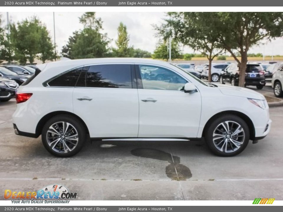 2020 Acura MDX Technology Platinum White Pearl / Ebony Photo #8