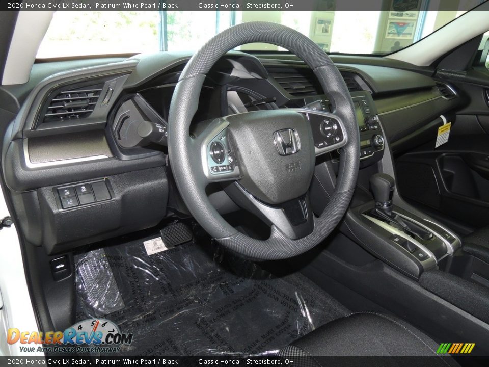 2020 Honda Civic LX Sedan Platinum White Pearl / Black Photo #11