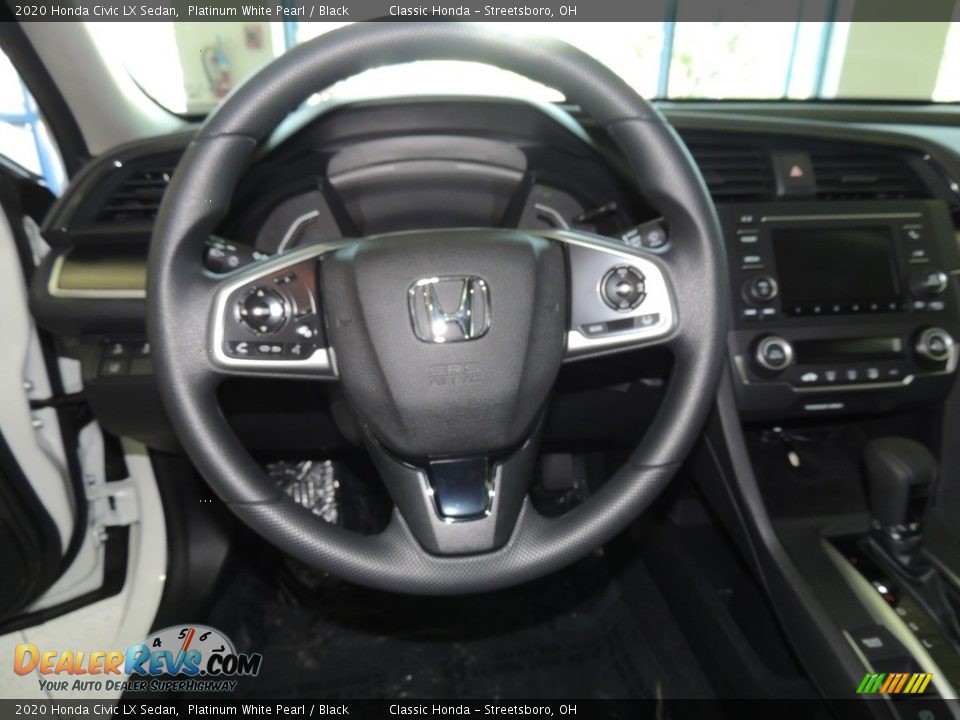 2020 Honda Civic LX Sedan Platinum White Pearl / Black Photo #14