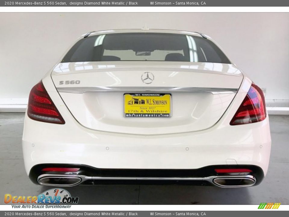 2020 Mercedes-Benz S 560 Sedan designo Diamond White Metallic / Black Photo #3