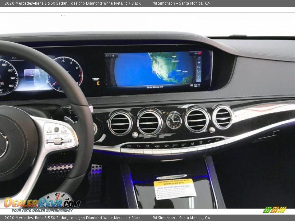 2020 Mercedes-Benz S 560 Sedan designo Diamond White Metallic / Black Photo #6