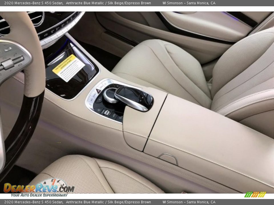 2020 Mercedes-Benz S 450 Sedan Anthracite Blue Metallic / Silk Beige/Espresso Brown Photo #7