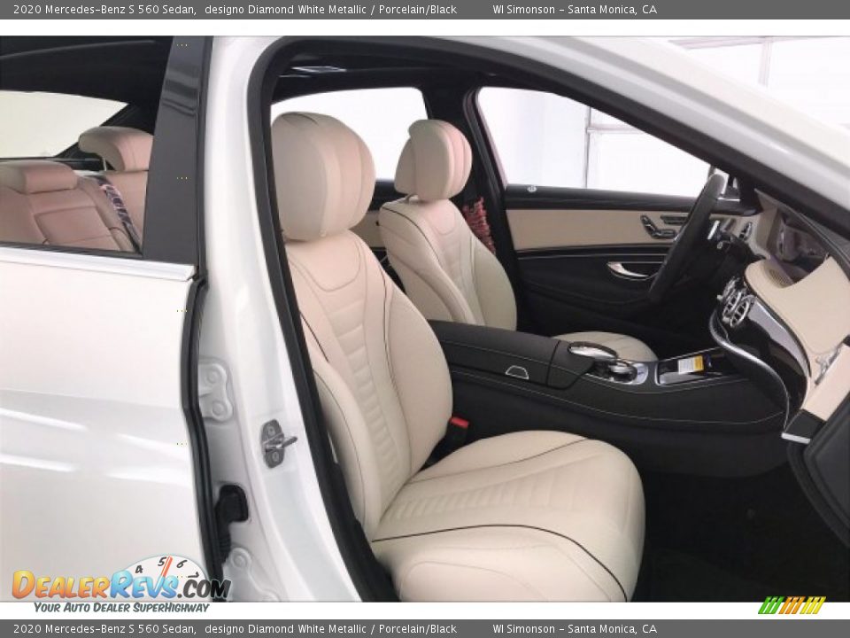 2020 Mercedes-Benz S 560 Sedan designo Diamond White Metallic / Porcelain/Black Photo #5