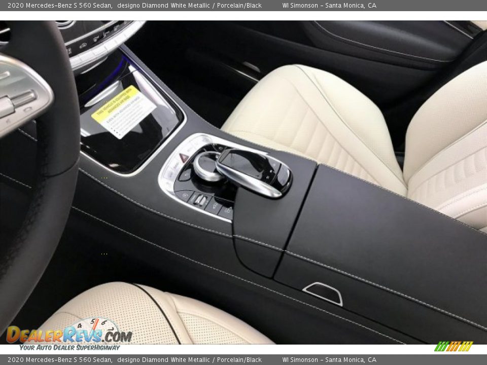 2020 Mercedes-Benz S 560 Sedan designo Diamond White Metallic / Porcelain/Black Photo #7
