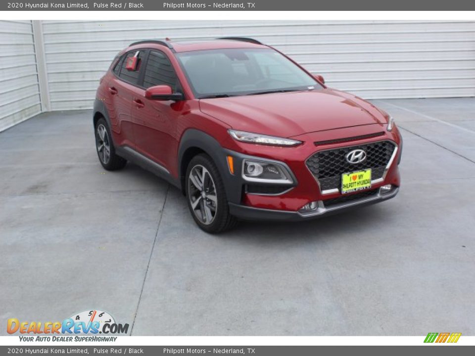 2020 Hyundai Kona Limited Pulse Red / Black Photo #2