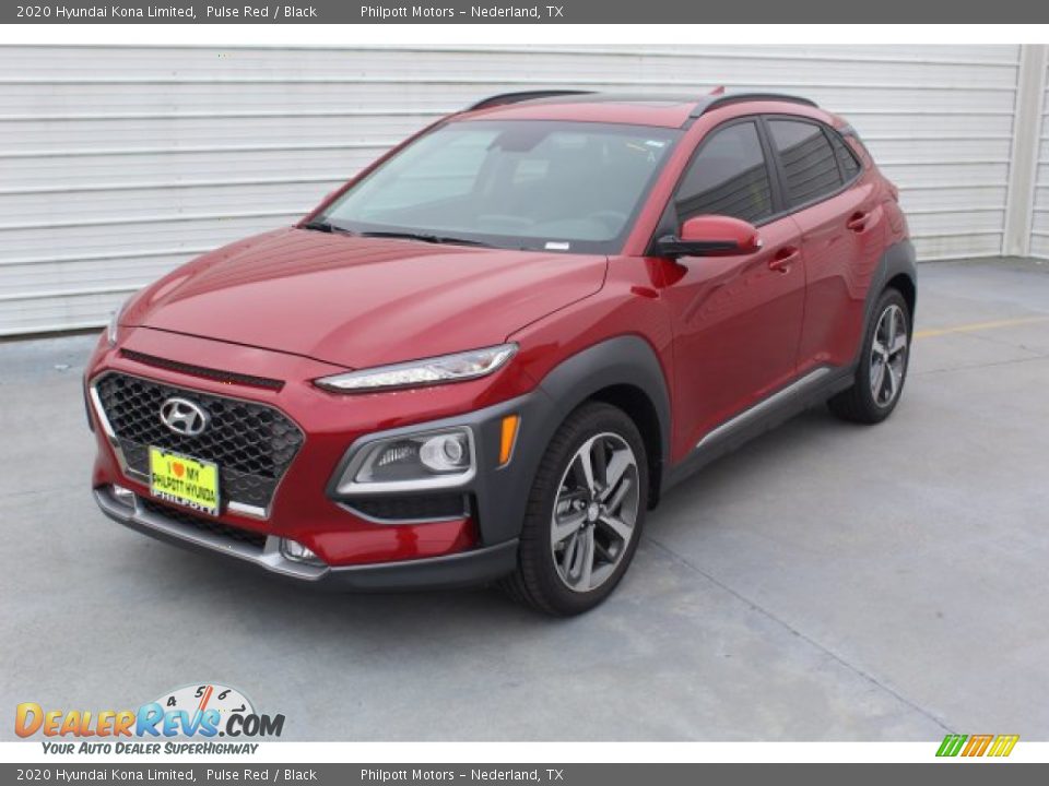 2020 Hyundai Kona Limited Pulse Red / Black Photo #4