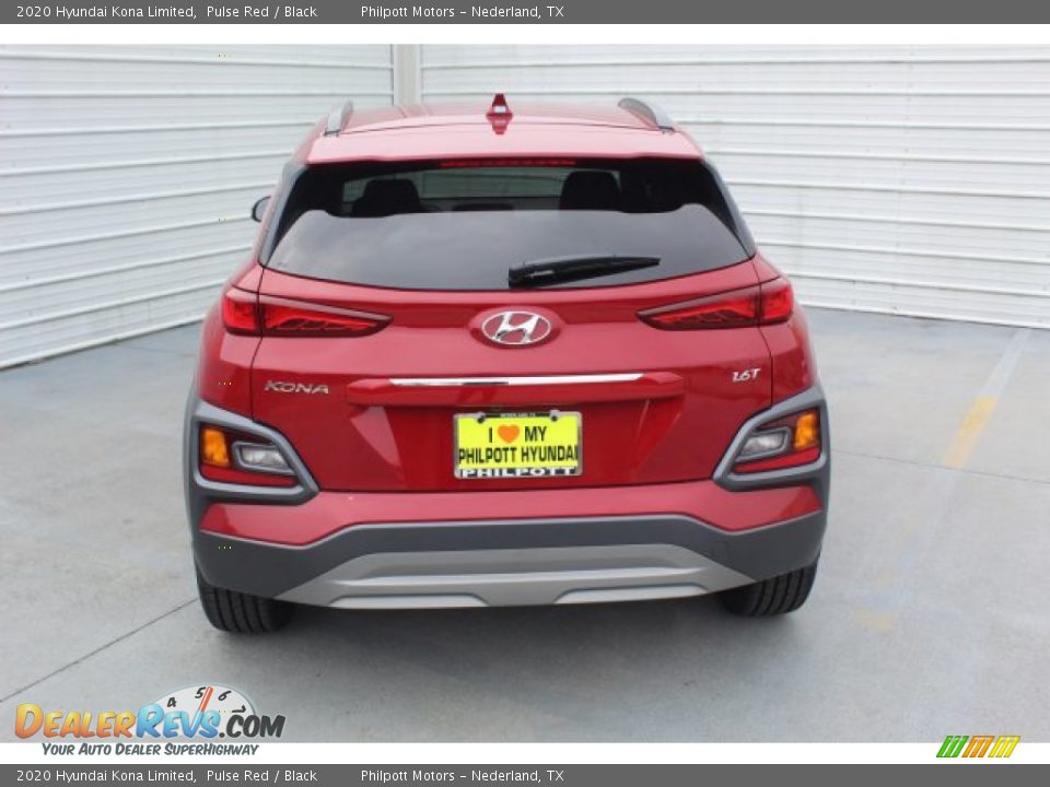 2020 Hyundai Kona Limited Pulse Red / Black Photo #7