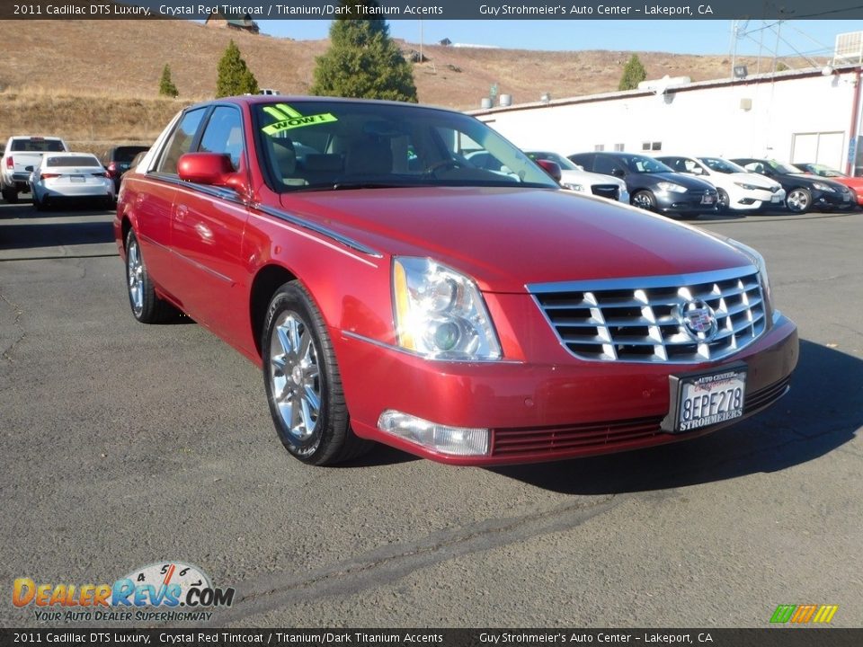 2011 Cadillac DTS Luxury Crystal Red Tintcoat / Titanium/Dark Titanium Accents Photo #1