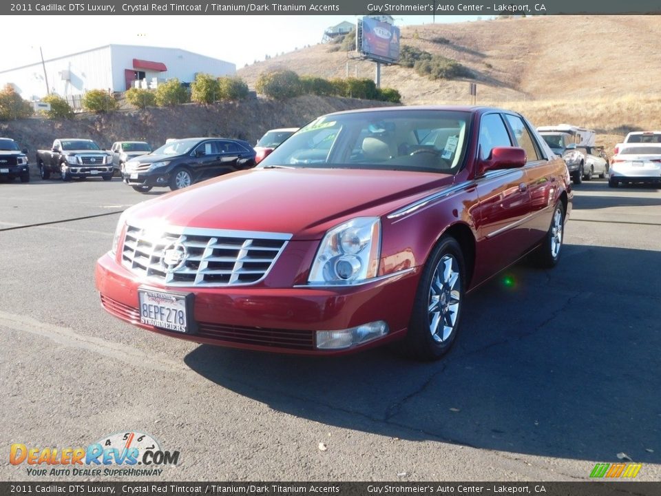 2011 Cadillac DTS Luxury Crystal Red Tintcoat / Titanium/Dark Titanium Accents Photo #2