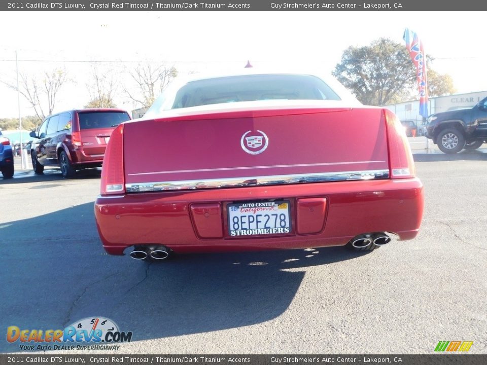 2011 Cadillac DTS Luxury Crystal Red Tintcoat / Titanium/Dark Titanium Accents Photo #4