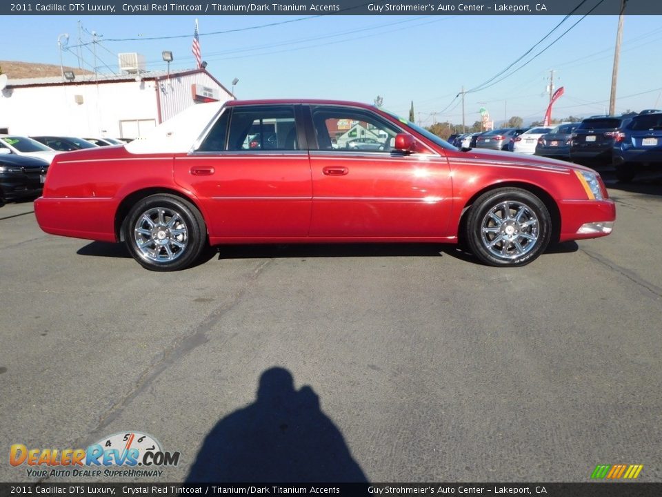 2011 Cadillac DTS Luxury Crystal Red Tintcoat / Titanium/Dark Titanium Accents Photo #5
