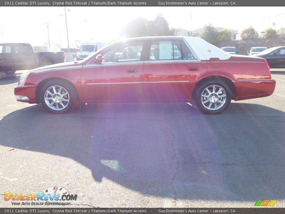 2011 Cadillac DTS Luxury Crystal Red Tintcoat / Titanium/Dark Titanium Accents Photo #6