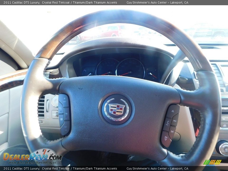 2011 Cadillac DTS Luxury Crystal Red Tintcoat / Titanium/Dark Titanium Accents Photo #12