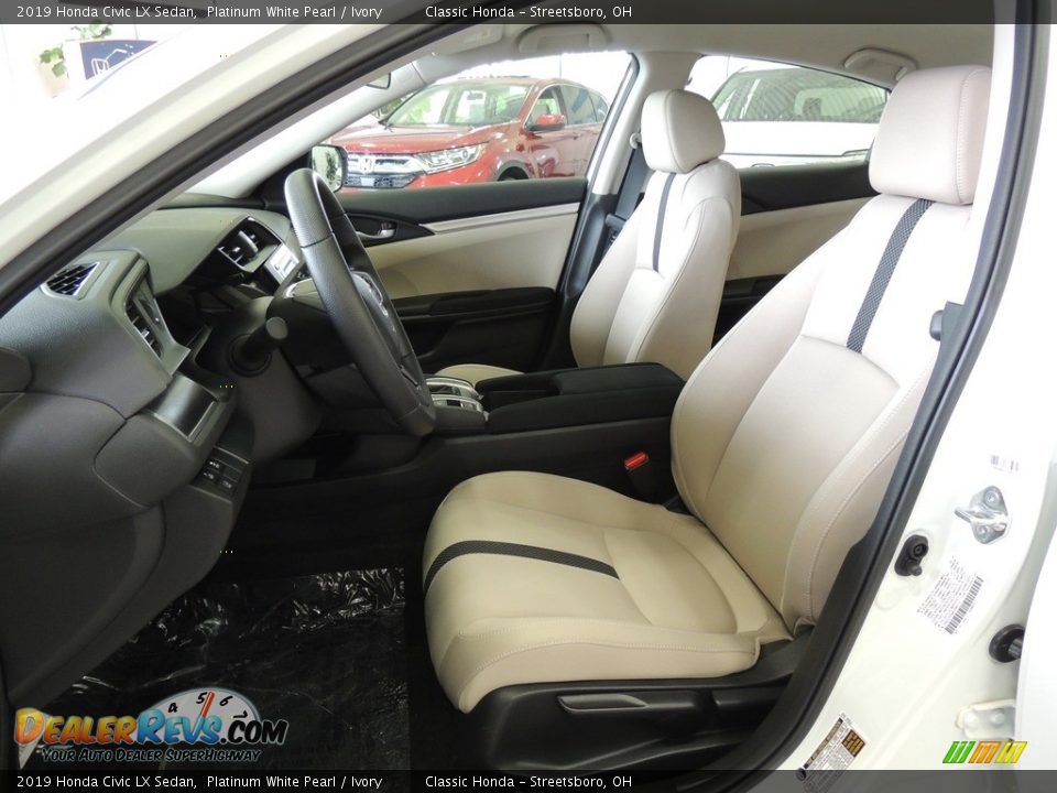 Ivory Interior - 2019 Honda Civic LX Sedan Photo #12