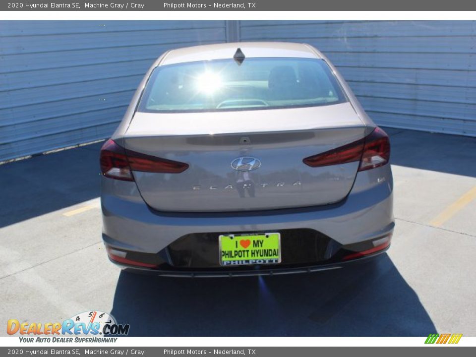 2020 Hyundai Elantra SE Machine Gray / Gray Photo #7