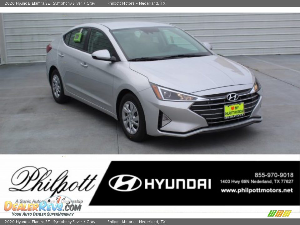 2020 Hyundai Elantra SE Symphony Silver / Gray Photo #1