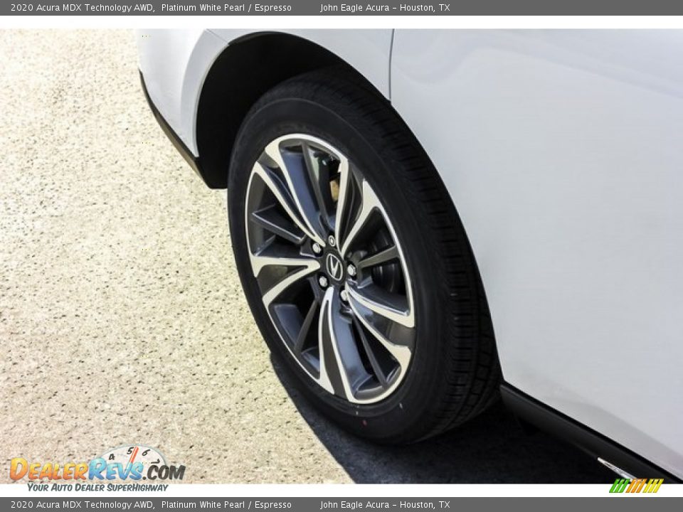 2020 Acura MDX Technology AWD Platinum White Pearl / Espresso Photo #11