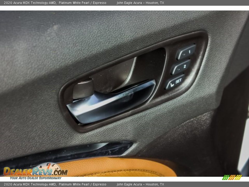 2020 Acura MDX Technology AWD Platinum White Pearl / Espresso Photo #15
