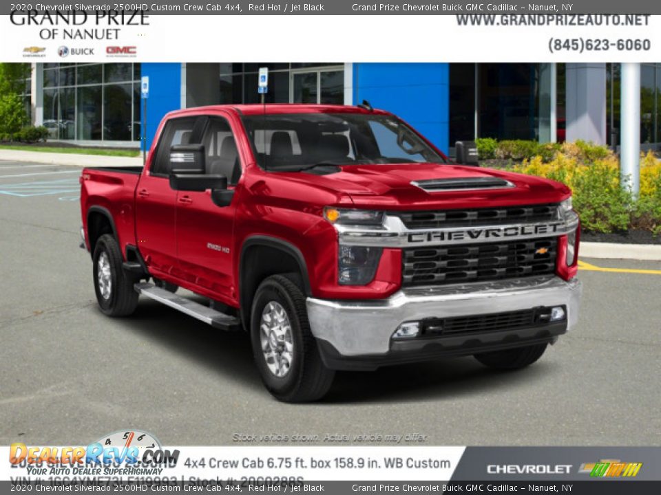 2020 Chevrolet Silverado 2500HD Custom Crew Cab 4x4 Red Hot / Jet Black Photo #4