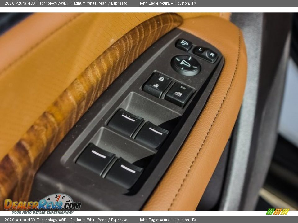 2020 Acura MDX Technology AWD Platinum White Pearl / Espresso Photo #16