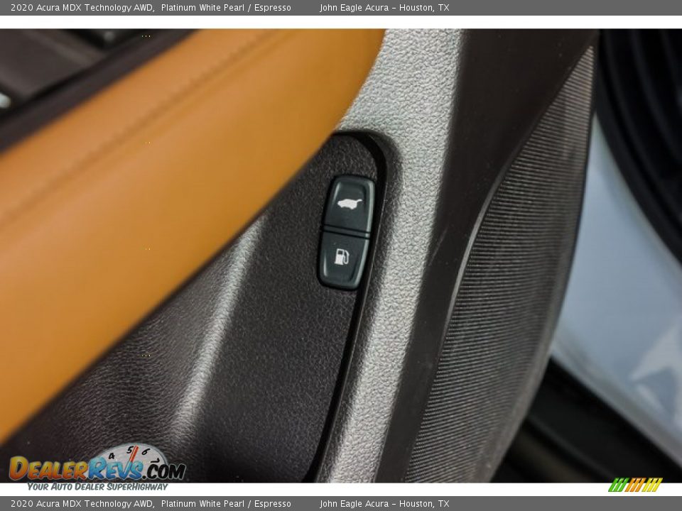 2020 Acura MDX Technology AWD Platinum White Pearl / Espresso Photo #17