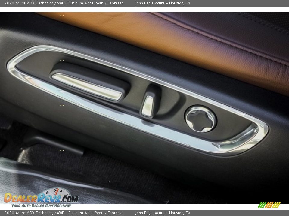 2020 Acura MDX Technology AWD Platinum White Pearl / Espresso Photo #18