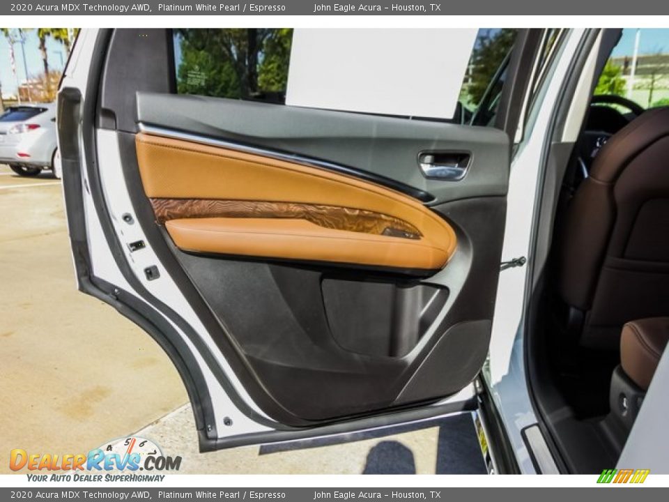 2020 Acura MDX Technology AWD Platinum White Pearl / Espresso Photo #21