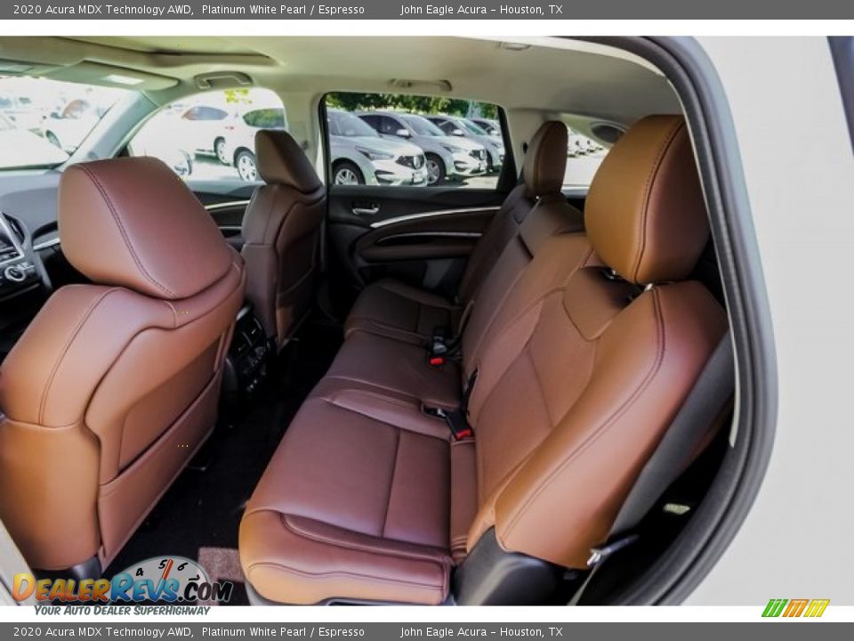 2020 Acura MDX Technology AWD Platinum White Pearl / Espresso Photo #22