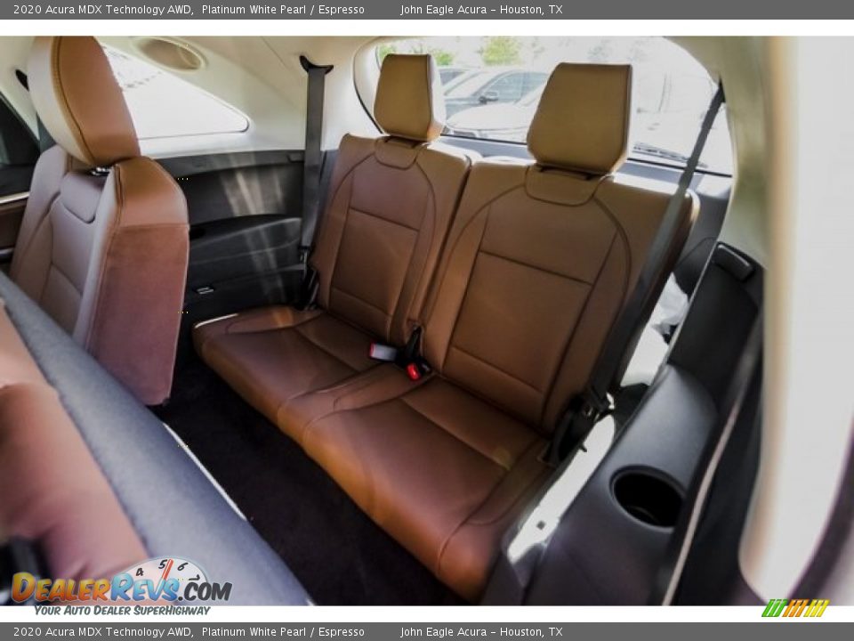 2020 Acura MDX Technology AWD Platinum White Pearl / Espresso Photo #23
