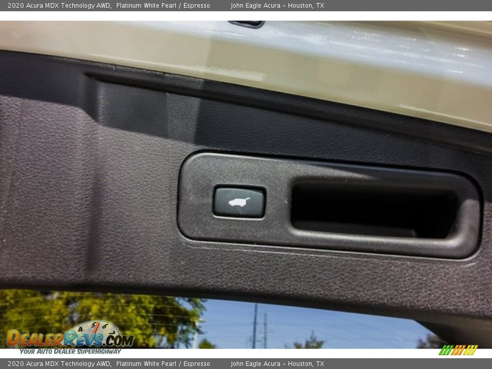 2020 Acura MDX Technology AWD Platinum White Pearl / Espresso Photo #25