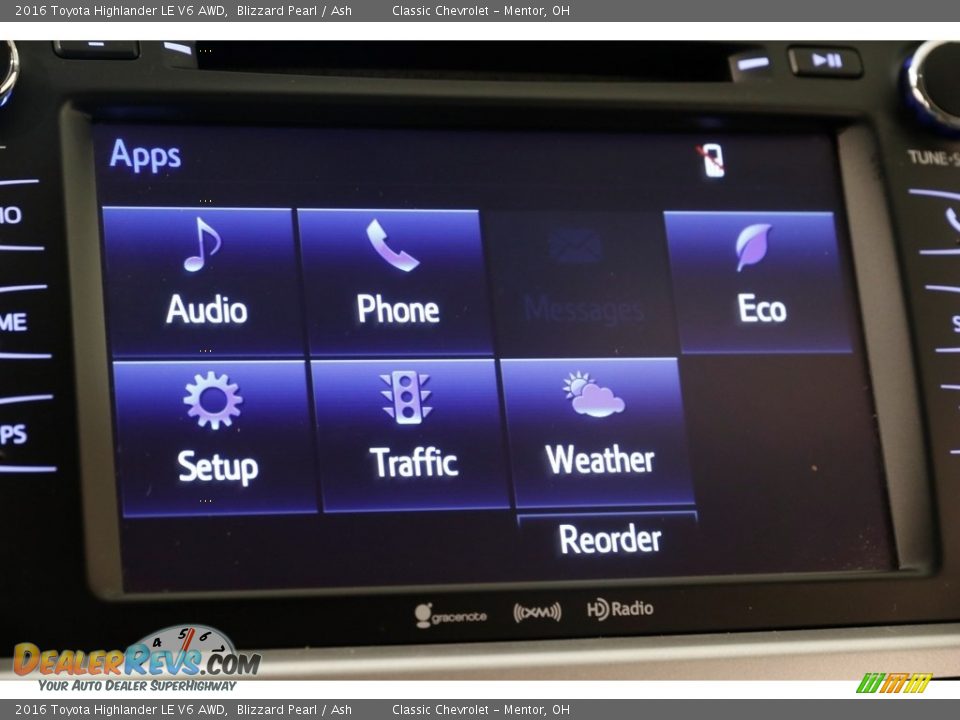 2016 Toyota Highlander LE V6 AWD Blizzard Pearl / Ash Photo #11
