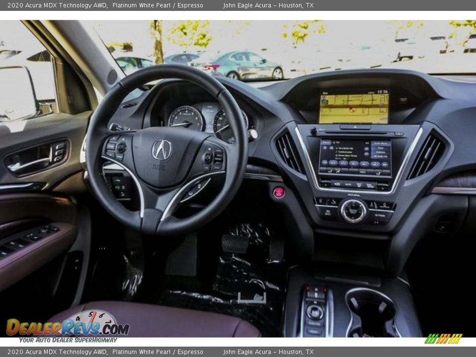 2020 Acura MDX Technology AWD Platinum White Pearl / Espresso Photo #31