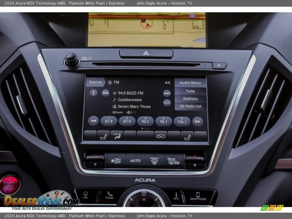 2020 Acura MDX Technology AWD Platinum White Pearl / Espresso Photo #34