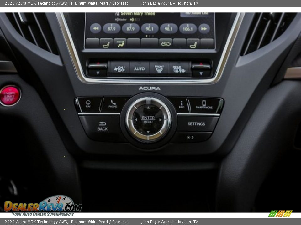 2020 Acura MDX Technology AWD Platinum White Pearl / Espresso Photo #35