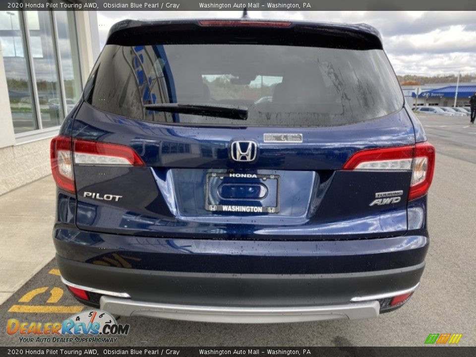 2020 Honda Pilot Touring AWD Obsidian Blue Pearl / Gray Photo #6