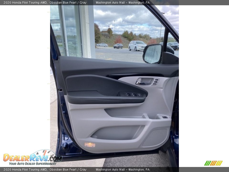 2020 Honda Pilot Touring AWD Obsidian Blue Pearl / Gray Photo #11