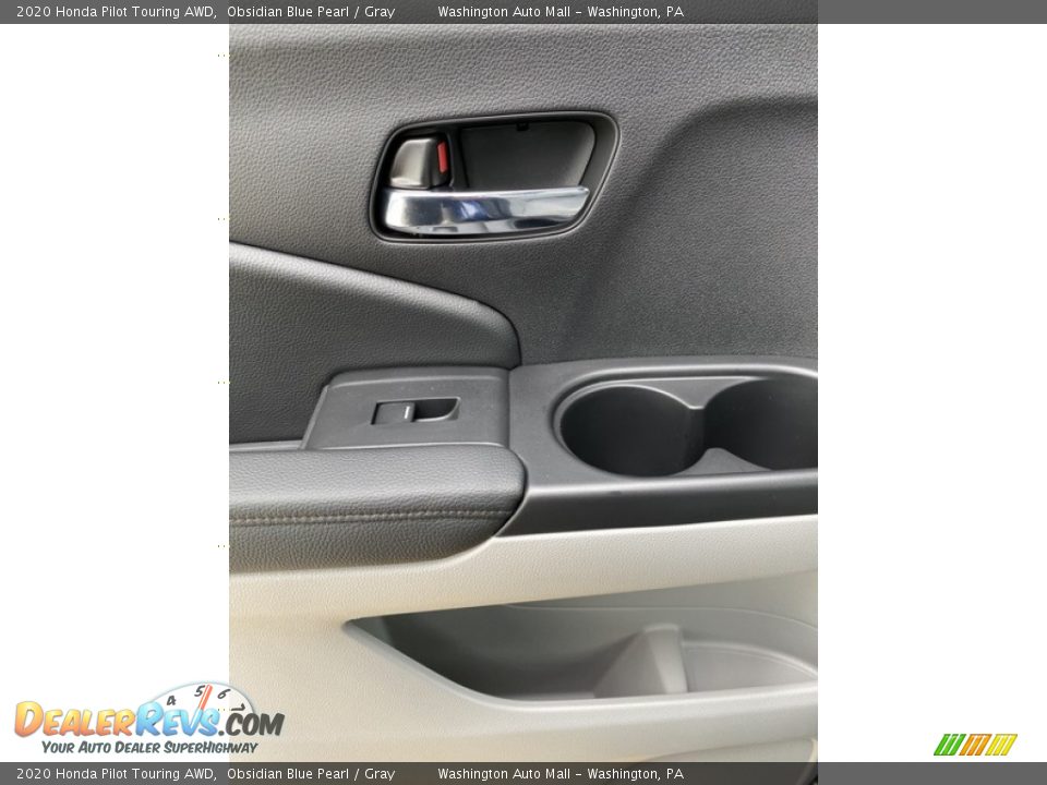 2020 Honda Pilot Touring AWD Obsidian Blue Pearl / Gray Photo #17