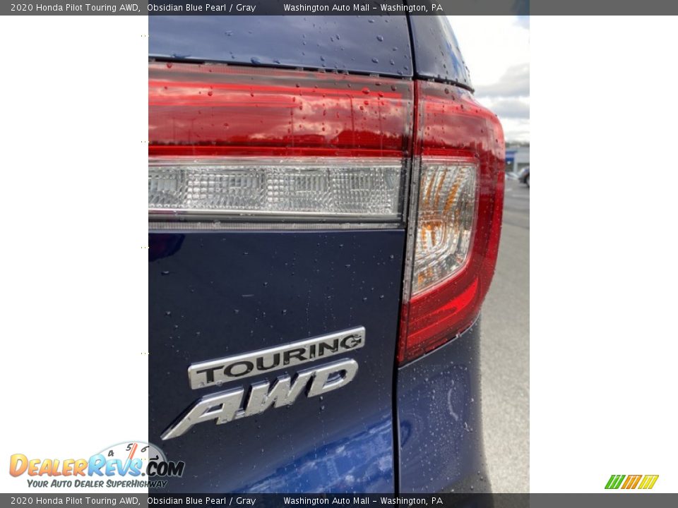 2020 Honda Pilot Touring AWD Obsidian Blue Pearl / Gray Photo #26