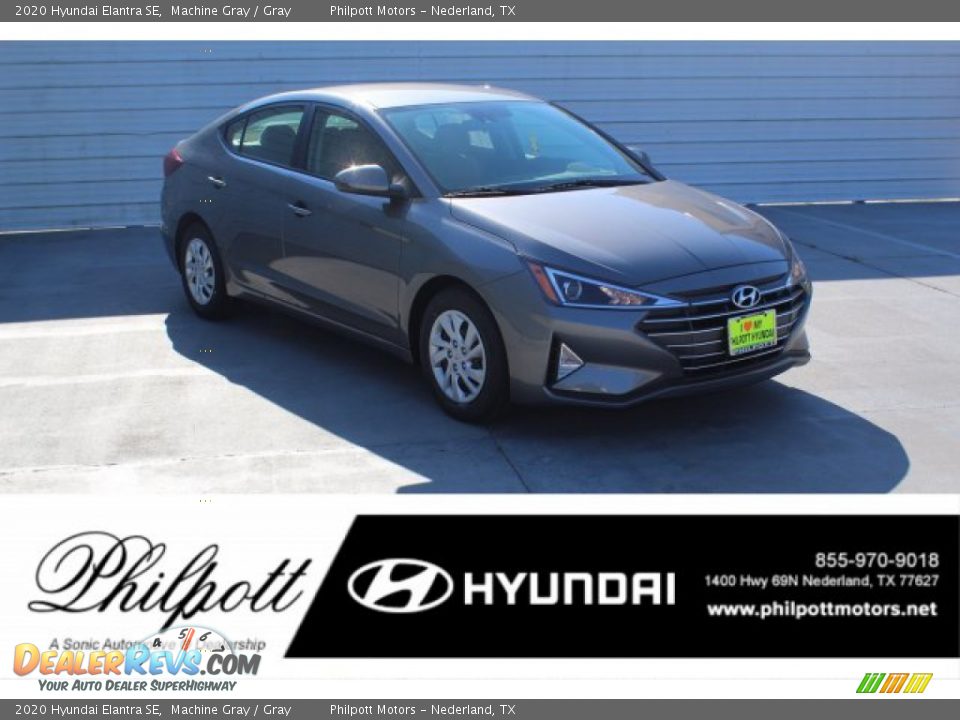 2020 Hyundai Elantra SE Machine Gray / Gray Photo #1