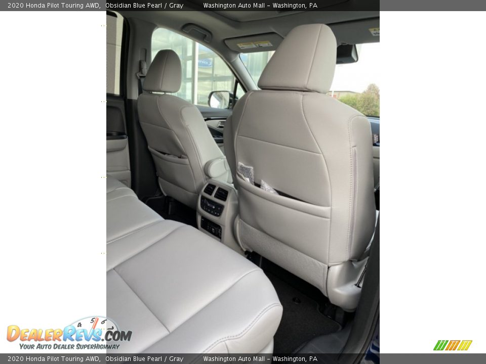 2020 Honda Pilot Touring AWD Obsidian Blue Pearl / Gray Photo #35