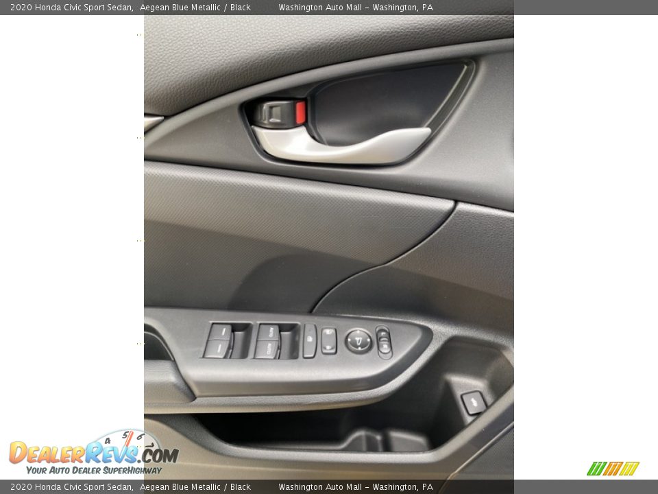 2020 Honda Civic Sport Sedan Aegean Blue Metallic / Black Photo #11
