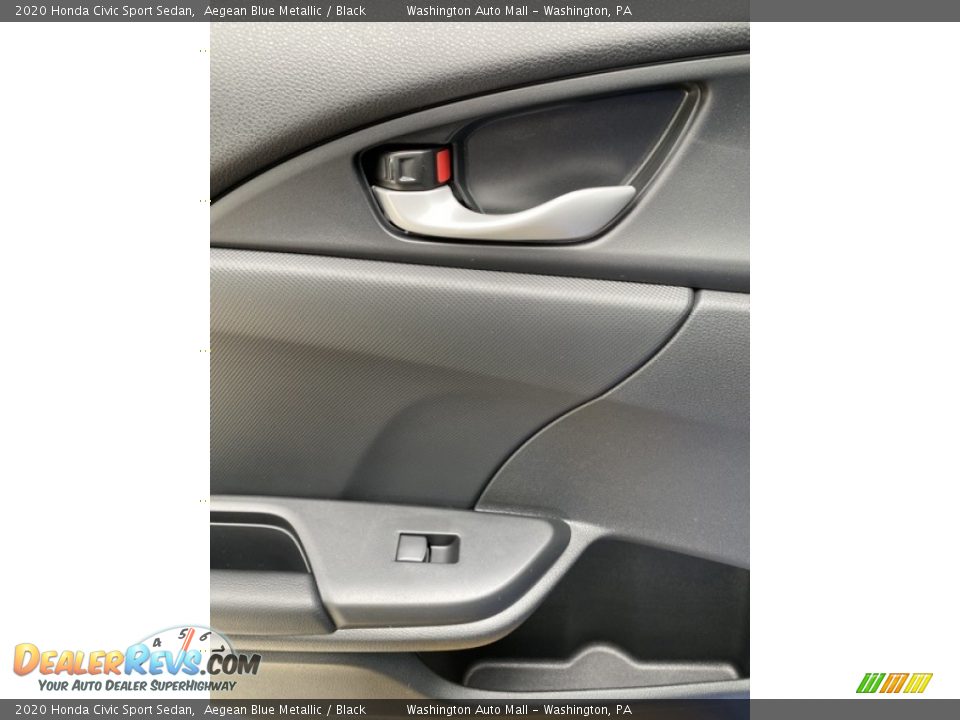 2020 Honda Civic Sport Sedan Aegean Blue Metallic / Black Photo #17