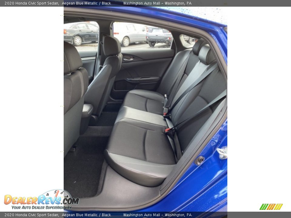 2020 Honda Civic Sport Sedan Aegean Blue Metallic / Black Photo #19