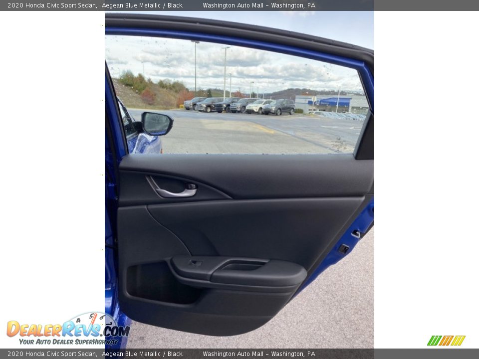 2020 Honda Civic Sport Sedan Aegean Blue Metallic / Black Photo #23