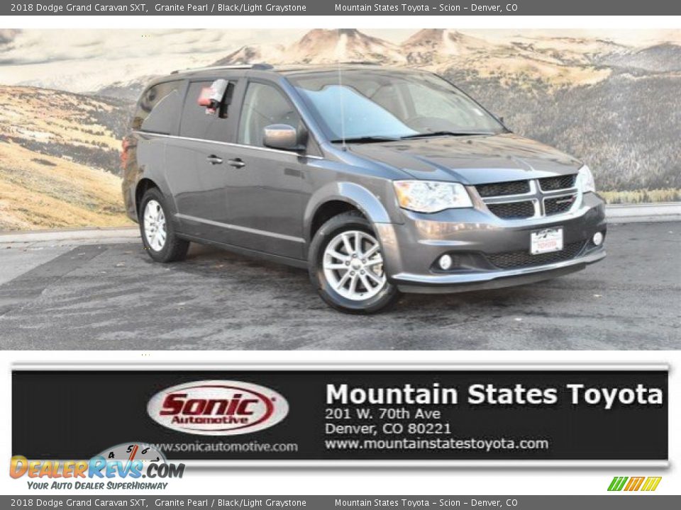 2018 Dodge Grand Caravan SXT Granite Pearl / Black/Light Graystone Photo #1