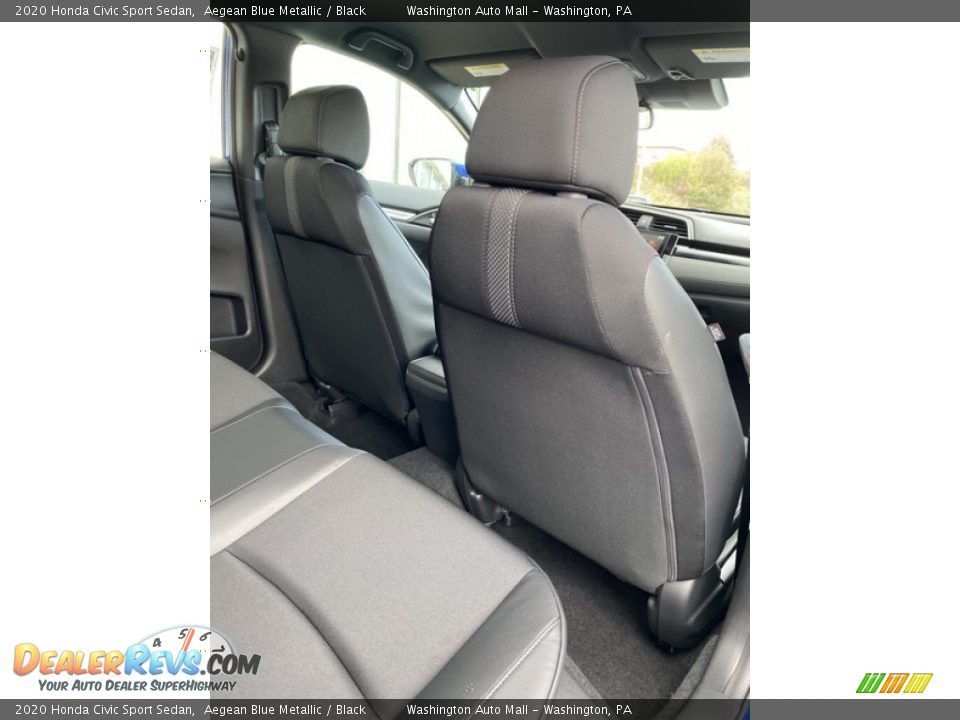 2020 Honda Civic Sport Sedan Aegean Blue Metallic / Black Photo #25