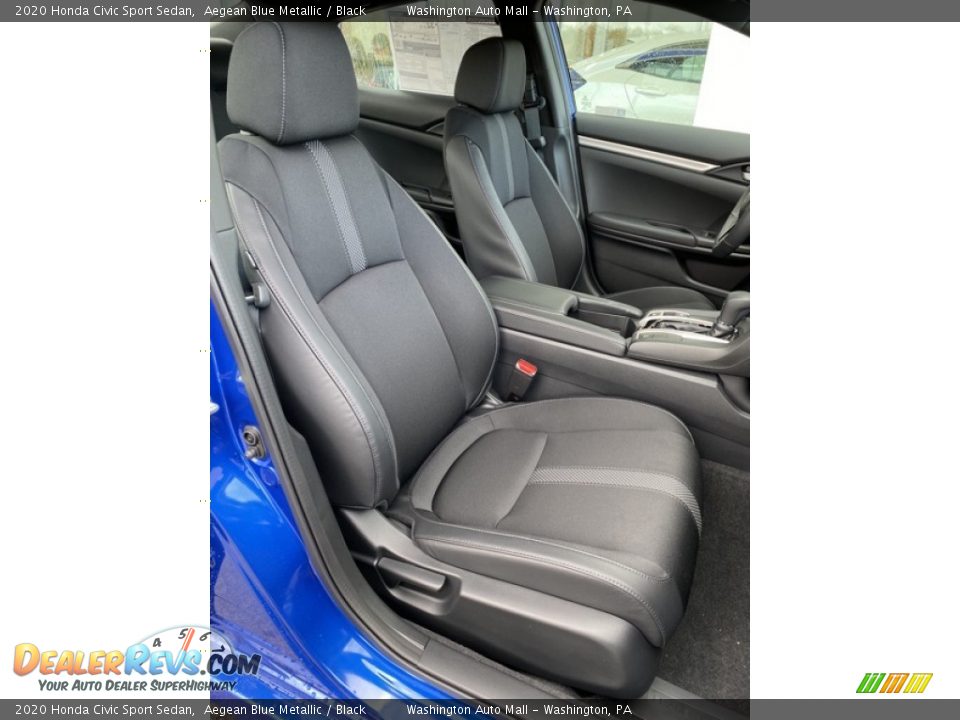 2020 Honda Civic Sport Sedan Aegean Blue Metallic / Black Photo #27