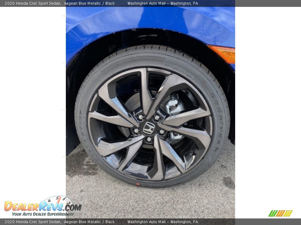 2020 Honda Civic Sport Sedan Aegean Blue Metallic / Black Photo #29