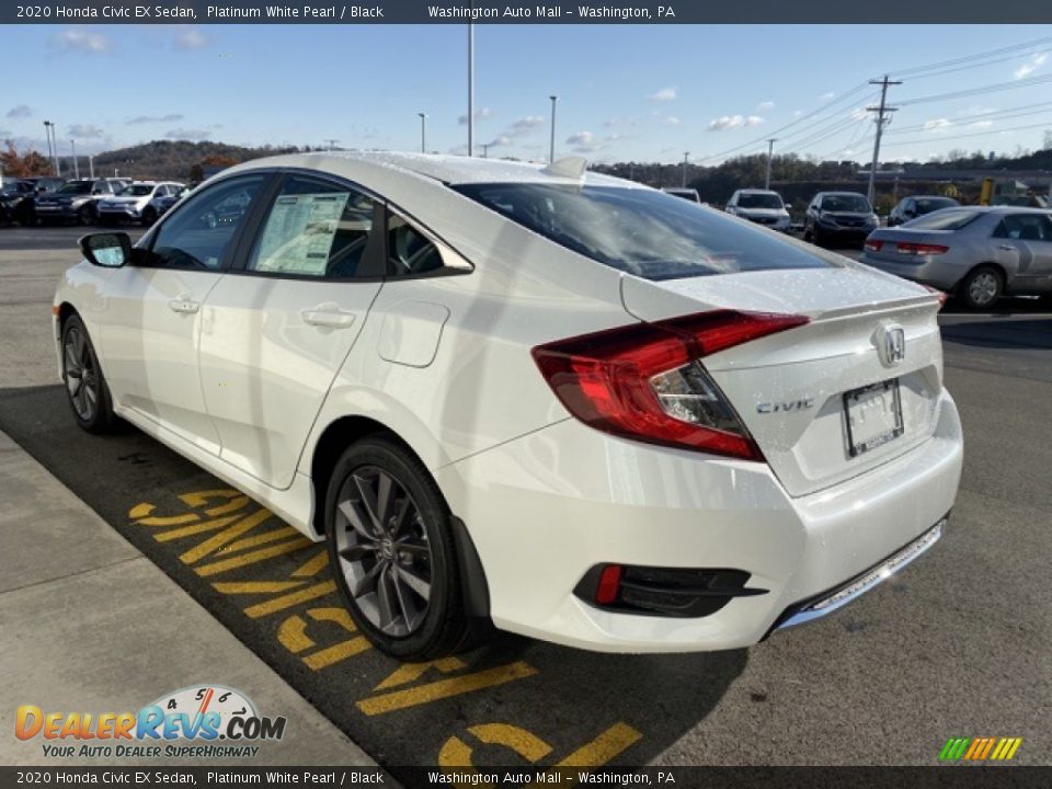 2020 Honda Civic EX Sedan Platinum White Pearl / Black Photo #5