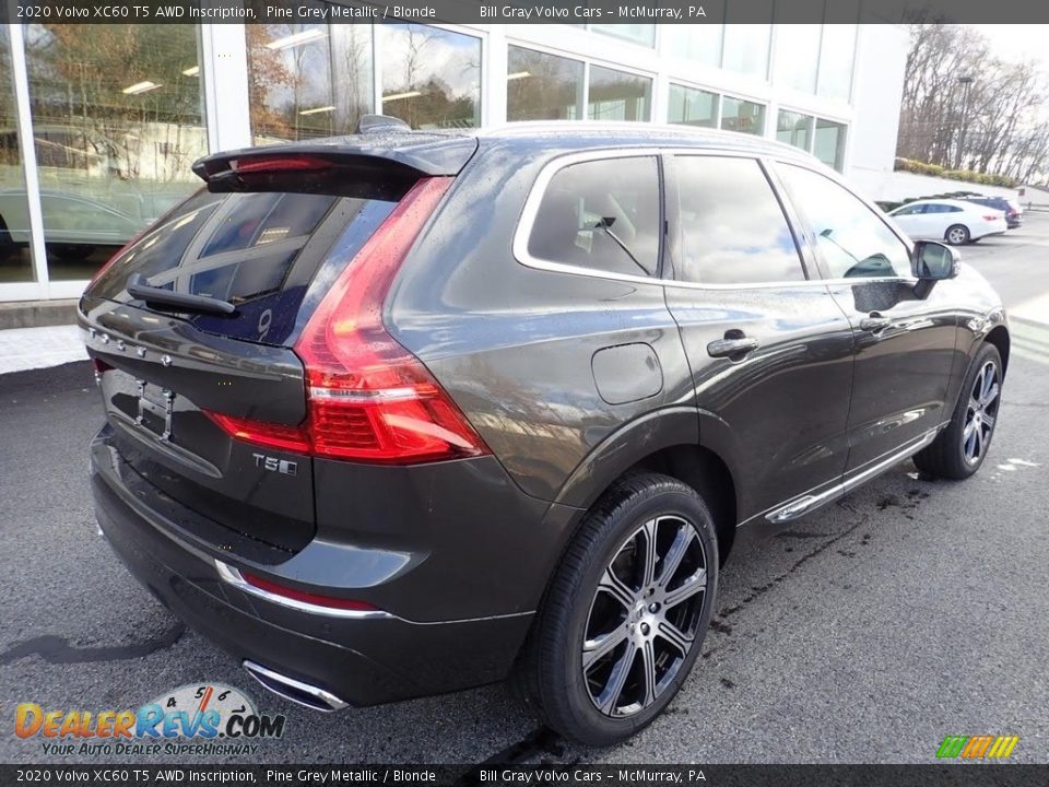 2020 Volvo XC60 T5 AWD Inscription Pine Grey Metallic / Blonde Photo #2